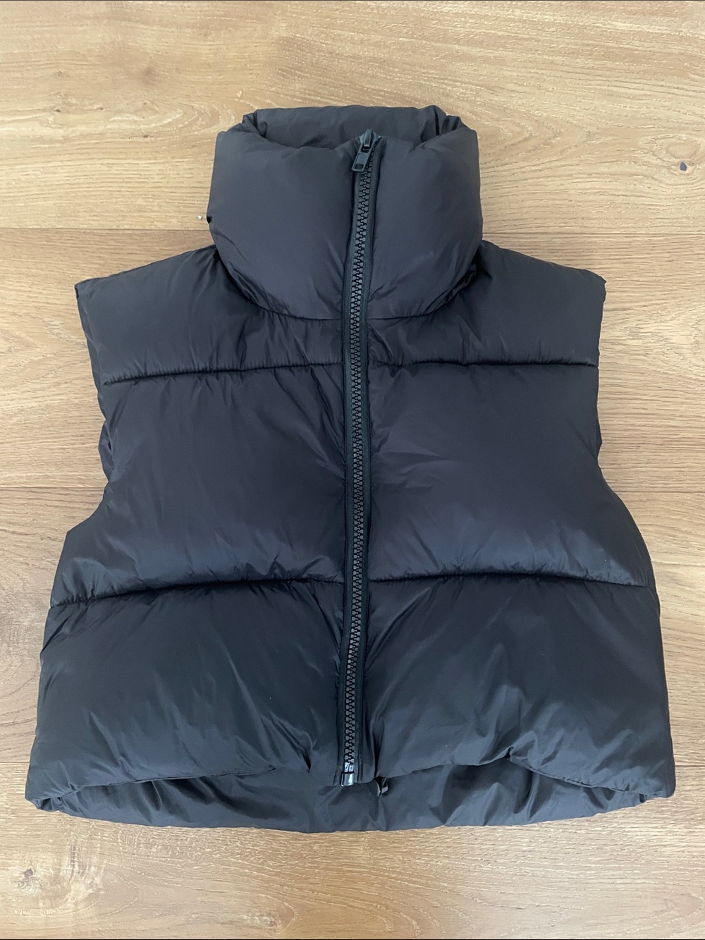Black Puffer Vest - Women Jackets & Coats